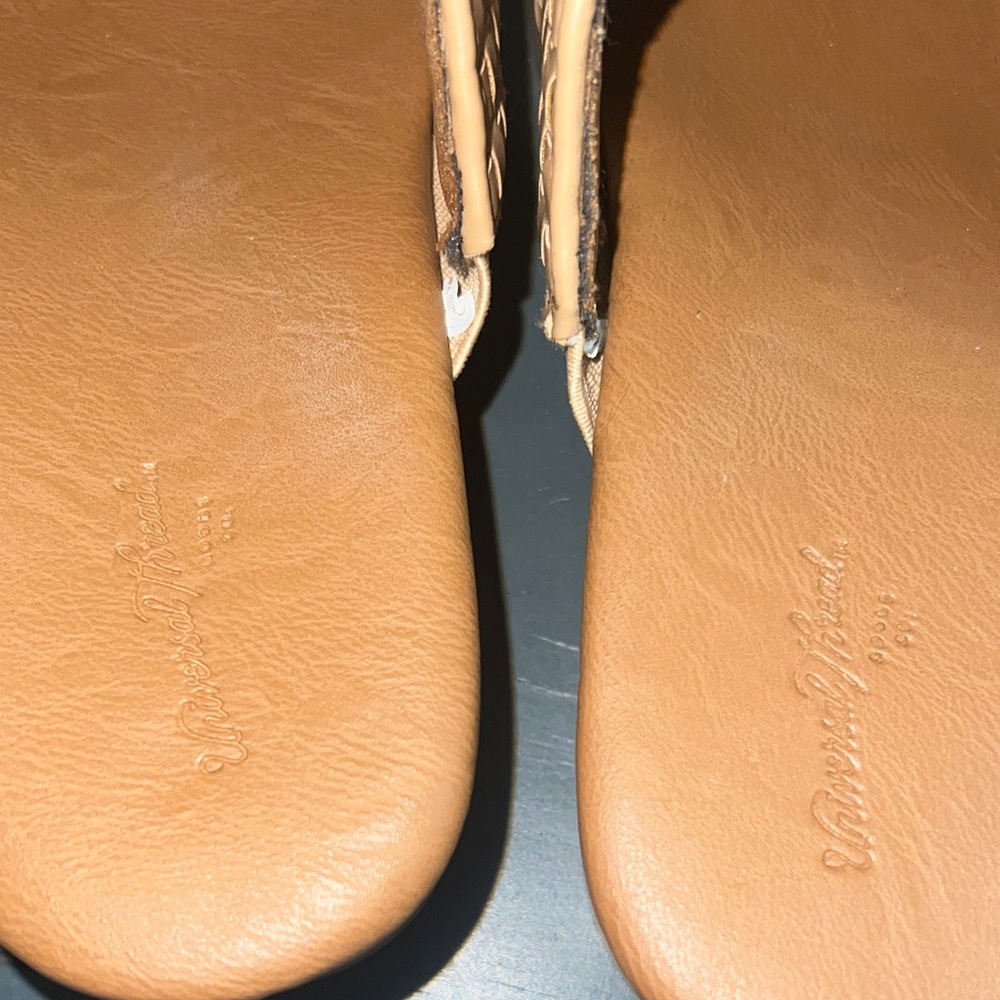 Universal Thread Beige Woven Clogs 6.5 - image 5